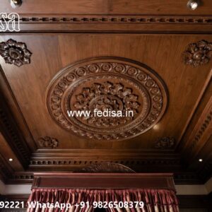 Wooden Ceiling Design Fall Ceiling Hall No-1339