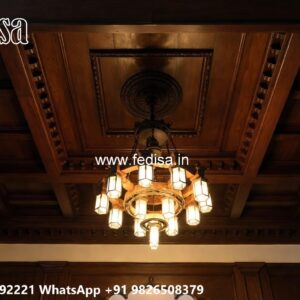 Wooden Ceiling Design Tv False Ceiling No-1356