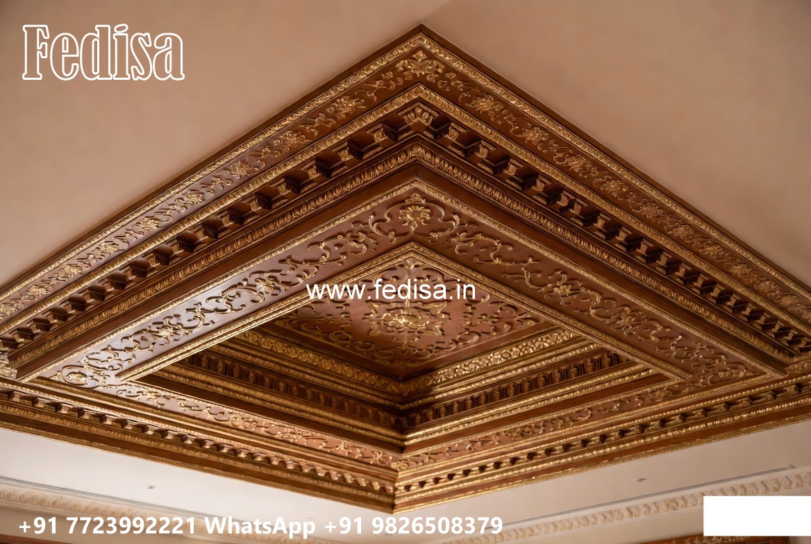 Wooden Ceiling Design Big Hall Ceiling Design No-1357
