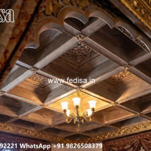 Wooden Ceiling Design Ceiling Flower Design Cement No-1406