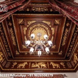 Wooden Ceiling Design Pop Design Cost No-1414