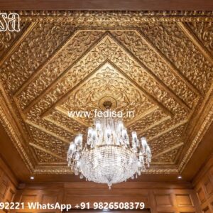 Wooden Ceiling Design Gypsum Border Design No-1454