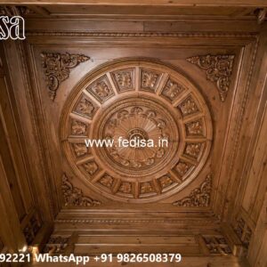 Wooden Ceiling Design Pop Jhumar Design No-1476