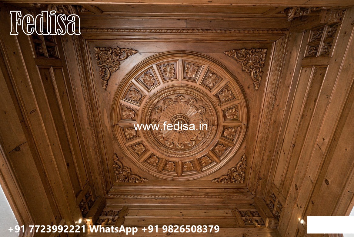 Wooden Ceiling Design Pop Jhumar Design No-1476