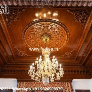 Wooden Ceiling Design Concealed Pop Design No-1531