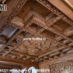 Wooden Ceiling Design False Ceiling Cornice Design No-1532