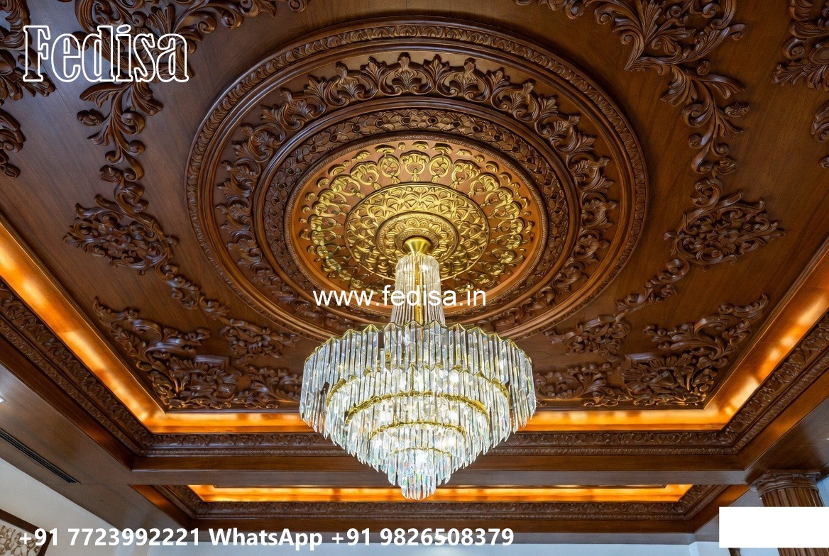 Wooden Ceiling Design Pop Design For Ceiling Hall No-1542