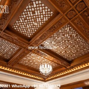 Wooden Ceiling Design Waffle Ceiling Designs No-1543