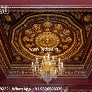Wooden Ceiling Design High Ceiling Living Room Decor No-1601