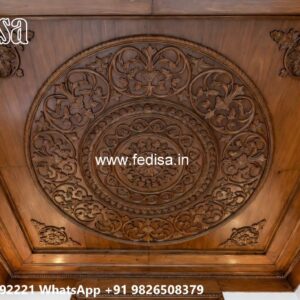 Wooden Ceiling Design Pop Ceiling Corner Design No-1651