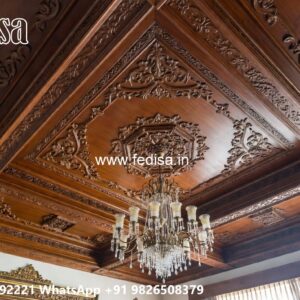 Wooden Ceiling Design Interior Pop Design For Hall No-1663