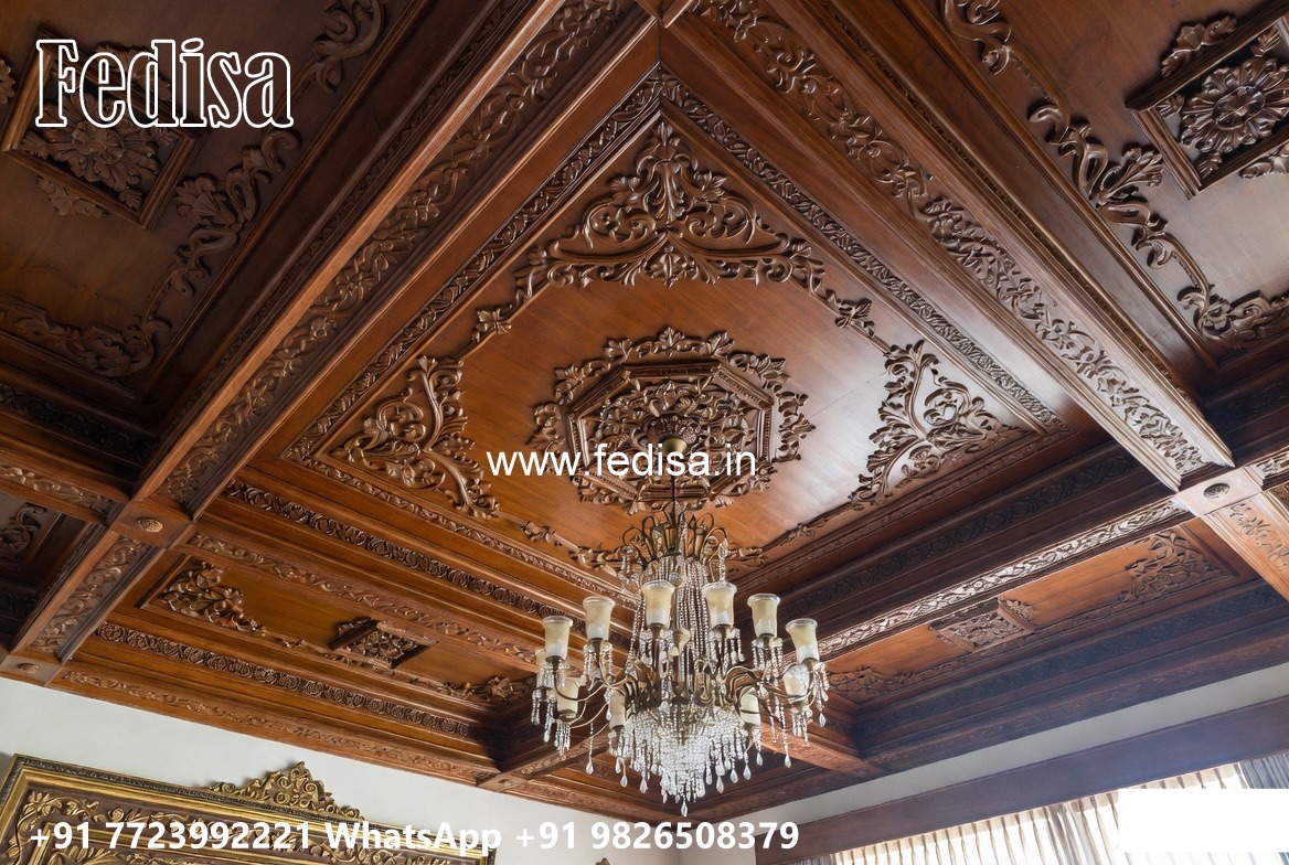 Wooden Ceiling Design Interior Pop Design For Hall No-1663