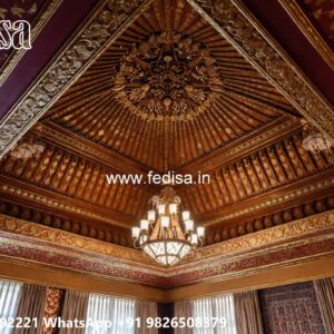 Wooden Ceiling Design Pop Design In Porch No-1679