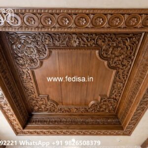 Wooden Ceiling Design Ceiling Border Patti Color No-1691