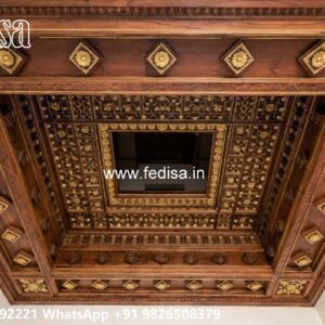 Wooden Ceiling Design Building Pop Design No-1702
