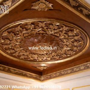 Wooden Ceiling Design Ceiling Pop Design Color No-1708