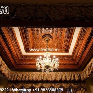 Wooden Ceiling Design Sunburst Ceiling Medallion No-1733