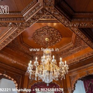 Wooden Ceiling Design Home Ceiling Pop Design No-1746