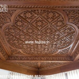 Wooden Ceiling Design Bed Room False Ceiling Design 2026 No-1747