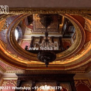 Wooden Ceiling Design Flower Design Pop No-1762