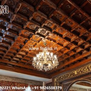 Wooden Ceiling Design Modern Simple Pop Design Hall No-1772