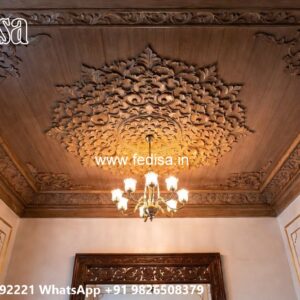 Wooden Ceiling Design False Ceiling Design For Rectangular Living Room With Two Fans No-1788