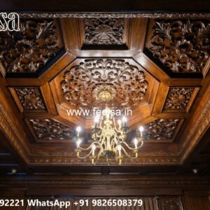 Wooden Ceiling Design Jali Ceiling No-1813