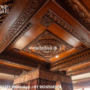 Wooden Ceiling Design Gypsum Ceiling Bedroom Design No-1822