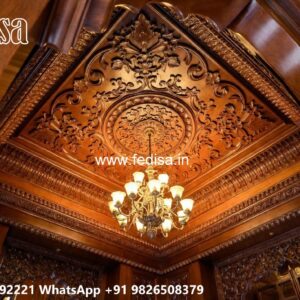 Wooden Ceiling Design Living Room Pop Design 2026 No-1827