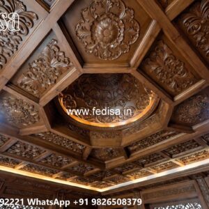 Wooden Ceiling Design Rectangle False Ceiling Design No-1849