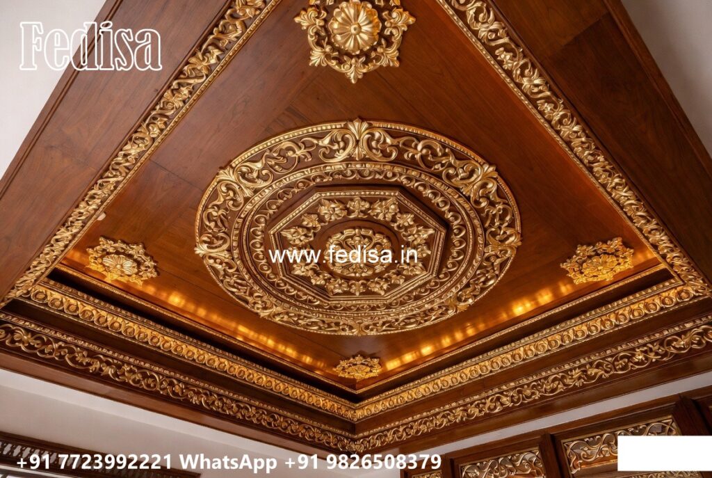 Wooden Ceiling Design Main Hall Fall Ceiling Design 2026 No-1874 - Fedisa