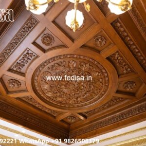 Wooden Ceiling Design Small House Living Room Ceiling Design No-1932