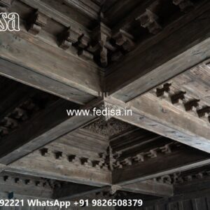 Wooden Ceiling Design Flower Design False Ceiling No-2030