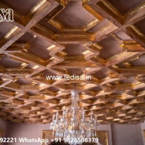 Wooden Ceiling Design Function Hall Ceiling Design No-2038