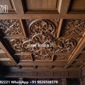 Wooden Ceiling Design Ceiling Pop Color Design No-2041