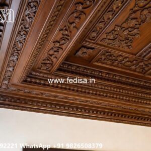 Wooden Ceiling Design Half Ceiling Pop Design No-2050