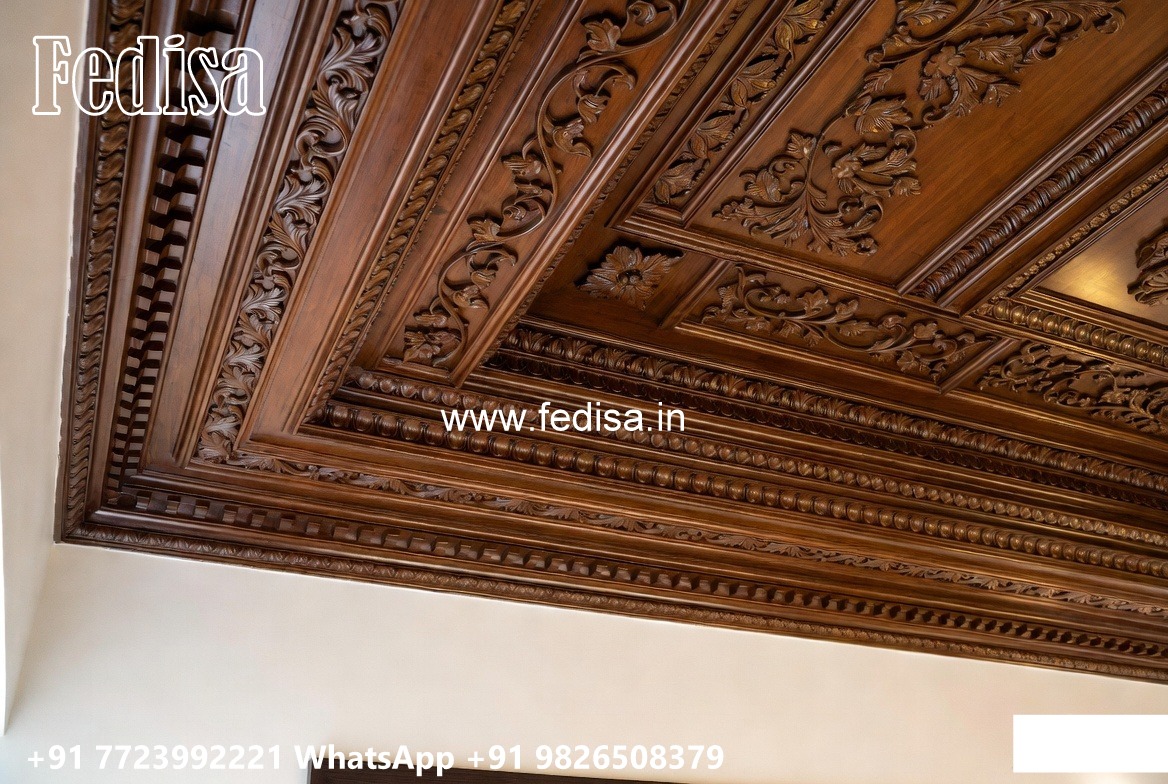 Wooden Ceiling Design Half Ceiling Pop Design No-2050