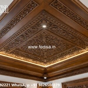 Wooden Ceiling Design Gypsum False Ceiling Design For Hall No-2059