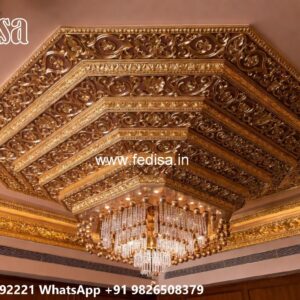 Wooden Ceiling Design Gypsum Simple Design No-2083