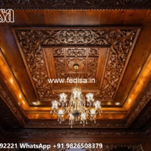 Wooden Ceiling Design Pop Roof Design Plus Minus No-2097