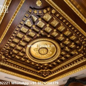 Wooden Ceiling Design Pop Ke Plus Minus Design No-2145
