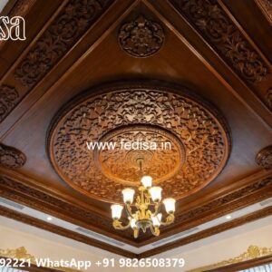 Wooden Ceiling Design Marriage Hall False Ceiling Design No-2184