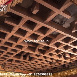 Wooden Ceiling Design Long Hall False Ceiling Design No-2229