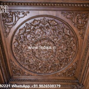 Wooden Ceiling Design Veneer False Ceiling Design No-2239