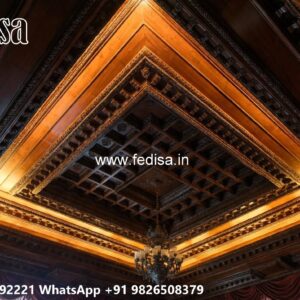 Wooden Ceiling Design Simple Pop Corner Design No-2243