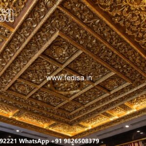 Wooden Ceiling Design Room Pop Design Color No-2290