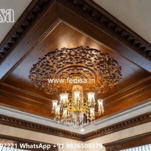 Wooden Ceiling Design Ceiling Fan Design Pop No-2398