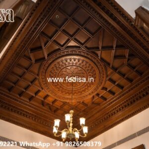 Wooden Ceiling Design Stretch Light Ceiling No-2416