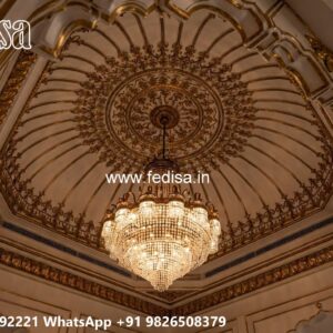 Wooden Ceiling Design Dining Gypsum Design No-2428