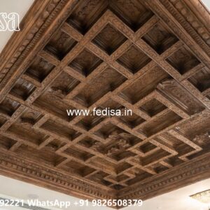 Wooden Ceiling Design False Ceiling 3d Design No-2473